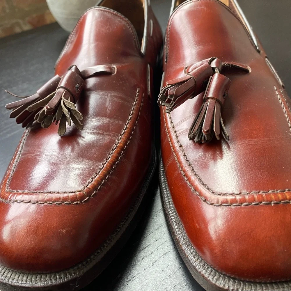 Johnston & Murphy Loafer Brown Leather Men's Size 9.5 D